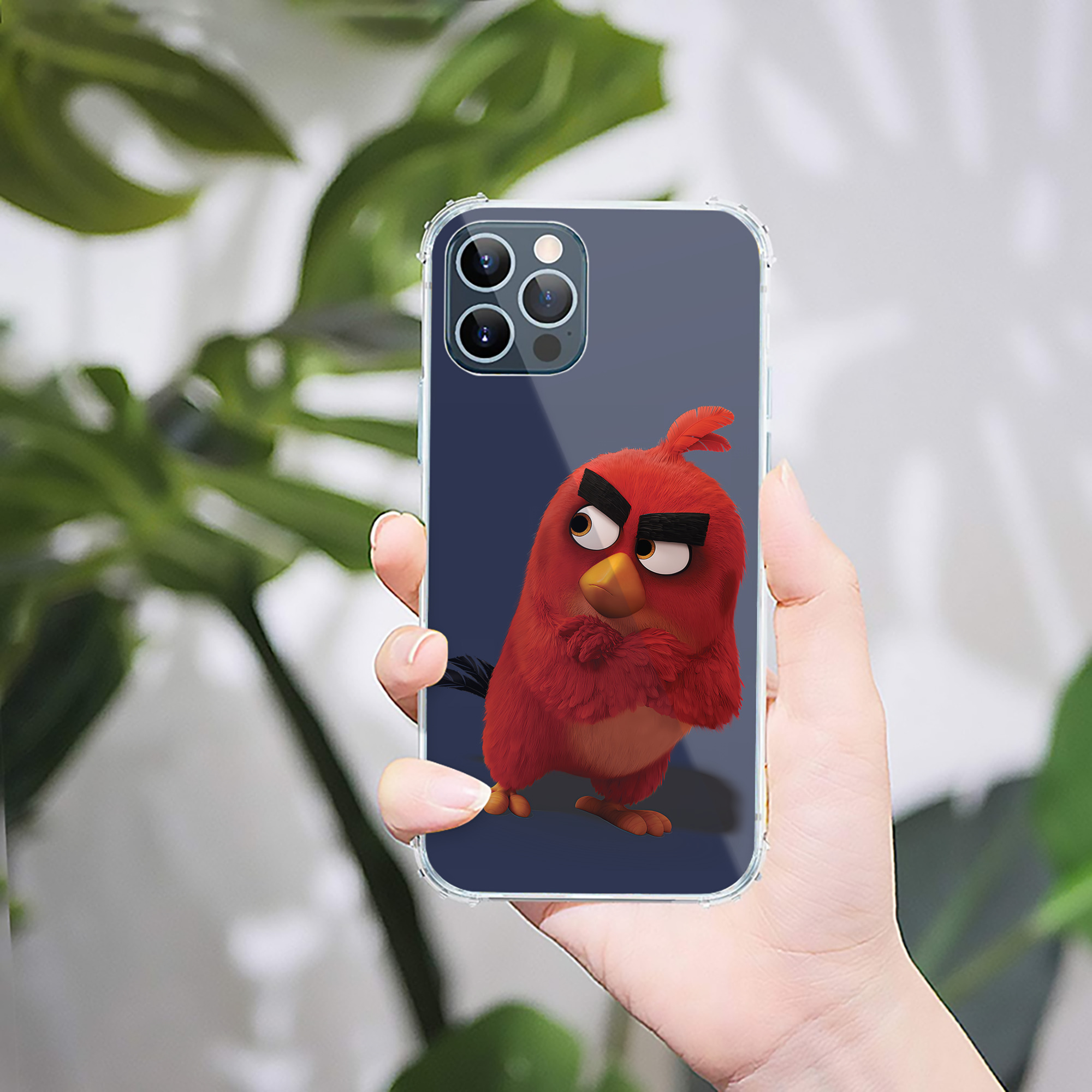 （画像用） Angry Birds アングリーバード 【iPhone 12シリーズ対応】透明スマホケース（クリアソフトケース）